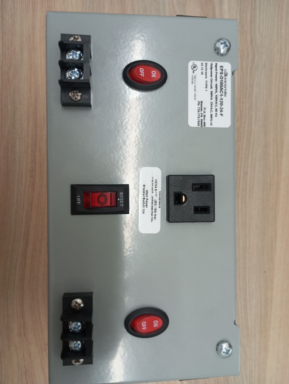 EPS Industrial Electronic Power Supply Control Faceplate